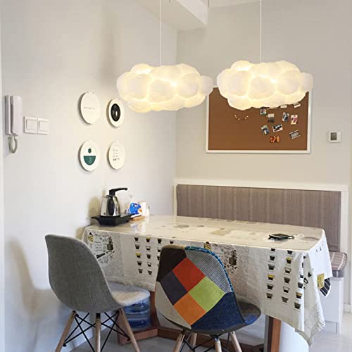 Arturesthome ATHDS80048P Hanging Cloud Pendant Lighting, Modern Fluffy Cotton Chandelier Ceiling Light Fixture For Children Girls Kids Living Room White thumb #2