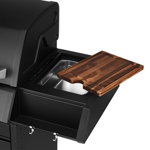 Edelstahl-Grillrost des BURNHARD-Modells mit 68x44 cm Fläche und Dornenstruktur für optimale Fettabführung und Markieru...