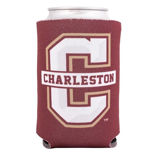Desert Cactus College of Charleston Can Insulator Cougars C of C Beverage Cooler 1 Pack Foam 12oz Can Holder Single Sided (Design A)