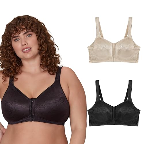 Playtex Women’s 18 Hour Front Close Extra Back Support Wireless Bra, USE52E