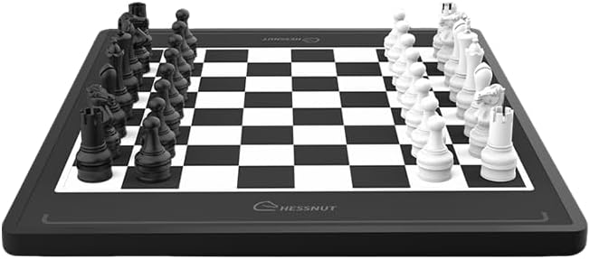 Chessnut Move Robotic Chess Board with Full Piece Recognition, Automated Piece Movement, Voice Control and Online Gameplay for 1-2 Players