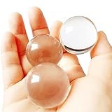 3-Pack of 32mm Small Size Clear Acrylic Contact Juggling Ball Set, 3pcs of 1.26 inches Acrylic Ball to Manage Triangle of 3 or Pyramid of Multiple Balls Contact Juggling