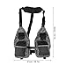 Niiyen Black Grey Fly Fishing, Oxford Cloth Multi Pocket Waistcoat, for Camping, Vest Breathable Lightweight