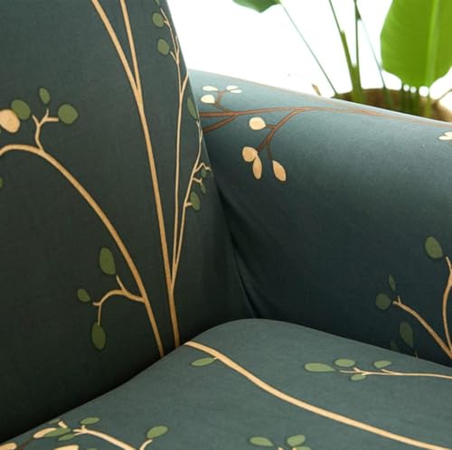 Image of HK 3 Seater Universal Elastic Sofa Cover | 360 Fully Covered Anti-Slip Washable Couch Cover Protector | 140 GSM Stretch Fit Polyester + Spandex Slipcover (180-230cm /SC-015-03)