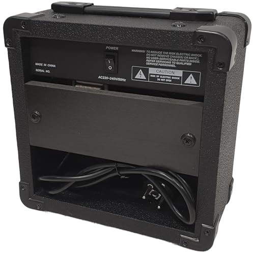 Rockstar - Amplificador de Guitarra Eléctrica BC08-0357 | 10W Potencia | Altavoz 5" Full Range | Canales Clean y Drive | Salida Auricular, Entrada Auxiliar CD/Tape - imagen 3