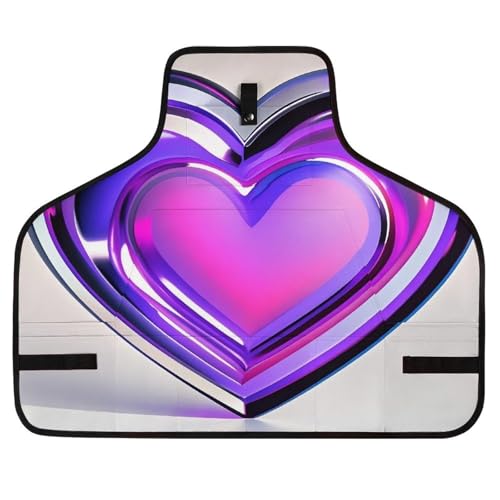 Delantal de trabajo Purple Hearts para hombres y mujeres miniatura 1