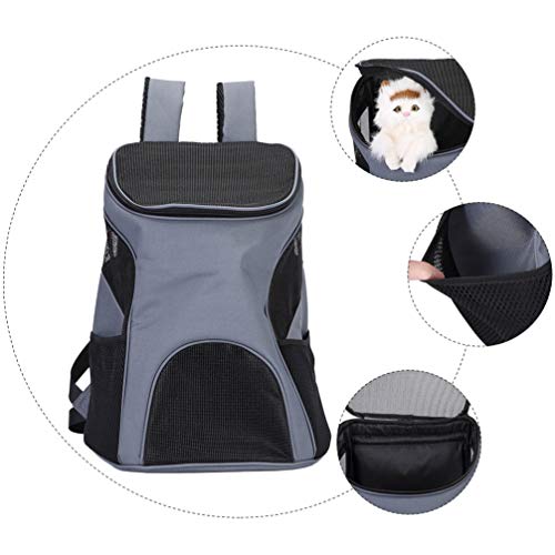 Popetpop Mochila para transporte de animais de estimação para cães pequenos e gatos, bolsa para carr