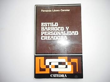 Paperback Estilo barroco y personalidad creadora (Spanish Edition) [Spanish] Book