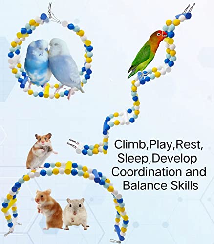 XLpeixin Escada de passarinho de 91 cm para gaiola de pássaros para papagaios, escadas de periquito