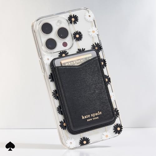 Image of kate spade new york Magnetic Wallet /Card Holder - Compatible with MagSafe Phones and Cases - Black