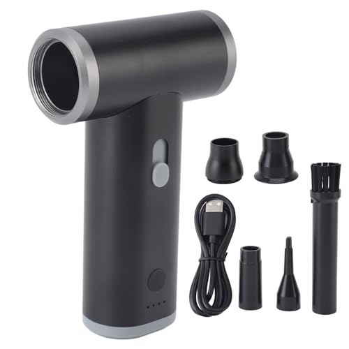 Electric Air Duster, 110000RPM Handheld Turbine Fan Rechargeable Mini Turbo Jet Blower for Cars Computers Keyboards Outdoor