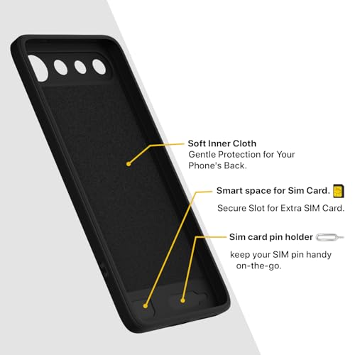 Image of Pikkme Back Cover for Realme 16 5G Soft Matte Silicone Mag-Safe Design (Mag-Safe Not Support) Camera Protection | Slim Fit Bumper Cover (Black)