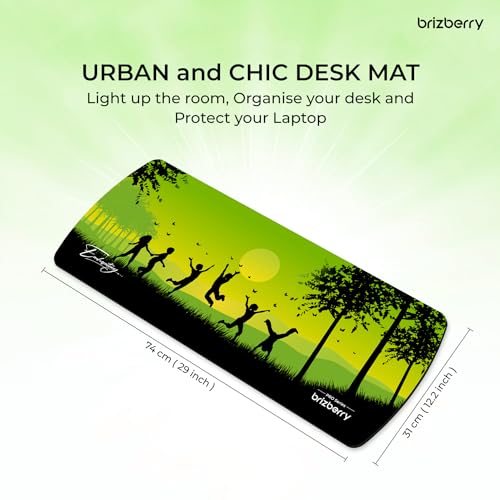 Image of Brizberry Extended Mouse Pad, Large Premium Desk Mat Anti Skid Rubber Base for Desktop Laptop PC Office Gaming 740 X 310 X 3 mm (DM Design 7)