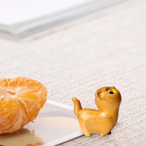 Statue chat en bois pour decoration de table et centre de table