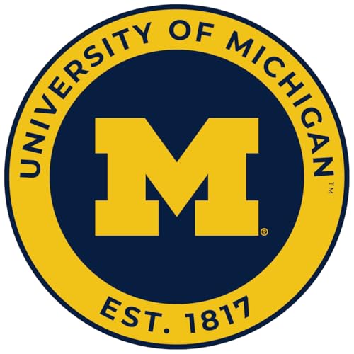 Imán decorativo redondo Michigan Wolverines 4 pulgadas miniatura 1