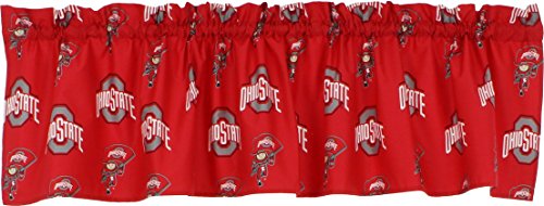 College Covers Ohio State Buckeyes Printed Curtain Valance - 84