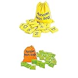 Educational Insights Alphabet & Numbers Beanbags, 46 Piece Set, ABC and 123 Learning Activity for Ages 3+