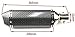 Mseleuq Motorcycle Slip On Exhaust System Carbon Fiber Muffler Pipe Universal for 38-51mm Street Sport bike DB Killer