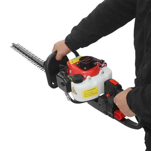 Cortasetos EléCtrico De Gasolina De 22,5 Cc, Motor De 2 Tiempos | Cuchillas De AccióN De 60 Cm | Recorte De Setos, Arbustos Y Arbustos De JardíN.