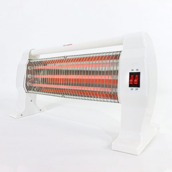 Estufa 1200W | Estufa eléctrica bajo Consumo | Estufa Infrarrojos | Estufa de Cuarzo | Estufa para baño | Estufa de 3 Barras