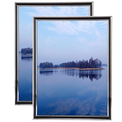 Aynoo 8X10 Picture Frame Black Silver Set Of 2 Display Pictures 8X10 Inch 2Pack 8X10 Picture Frame Certificates Document Frame (P8D 2Pack 0810) #TOP11