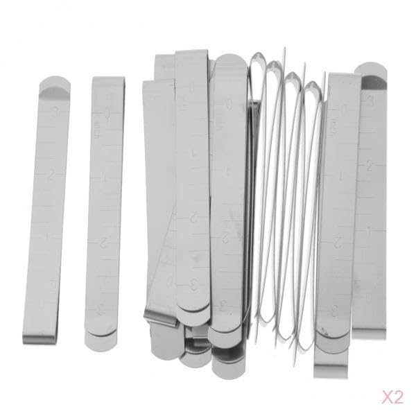 CALANDIS™ 40 Pieces 3 Inch Metal Alloy Hem Curtain Clips Measuring Guides | Sewing-image-46