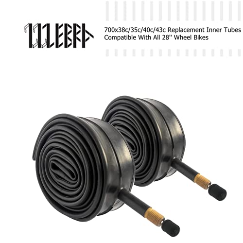 700X38C Bike Inner Tube/32C/40C/43C/700 X 35C Bike Tube 2 Pack With A 2 Bike Tube Levers, A 2.1"X1.4" Self-Adhesive Patch. Premium Bike Tube 700 Bmx Bikes Tube Schrader Valve. #TOP4