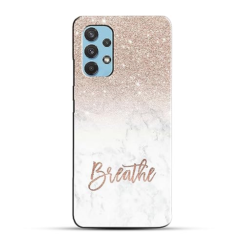 Image of COLORflow Back Cover Compatible with Samsung Galaxy A53 5G | (Best for Girls) Quotes (Breathe) Marble | Designer Printed Hard CASE Bumper Back Cover Compatible with Samsung Galaxy A53 5G