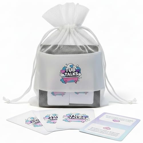 Tub Talks Couples Card Game – Waterproof Date Night Starters