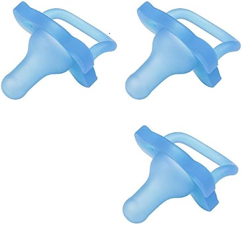 Dr. Brown's One Piece Silicone Pacifier, 0m+, Blue, 3 Pack