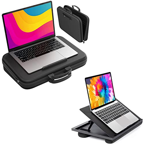 Huanuo Adjustable Lap Desk, 2-In-1 Portable Laptop Desk Laptop Bag With Anti-Slip Stopper For Laptops Up To 17 Inch #TOP18