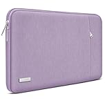 TECOOL 15.6 Inch Laptop Sleeve Protective Case for 15 15.6" HP Lenovo ThinkPad IdeaPad Dell Acer Asus Notebook Chromebook,Water-resistant Computer Case Laptop Bag with Pockets,Purple