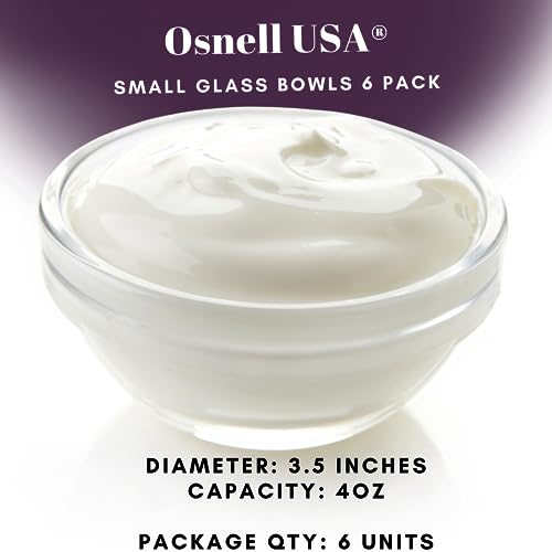 Osnell Usa OSNELLUSACDD14 Ingredient Bowls For Prep, 4 Oz Small Glass Bowls thumb #6