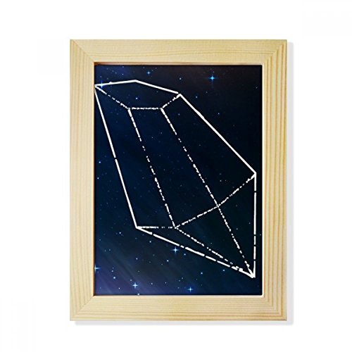 Marco de fotos de madera 6x8 con diseño del universo para tu escritorio 2