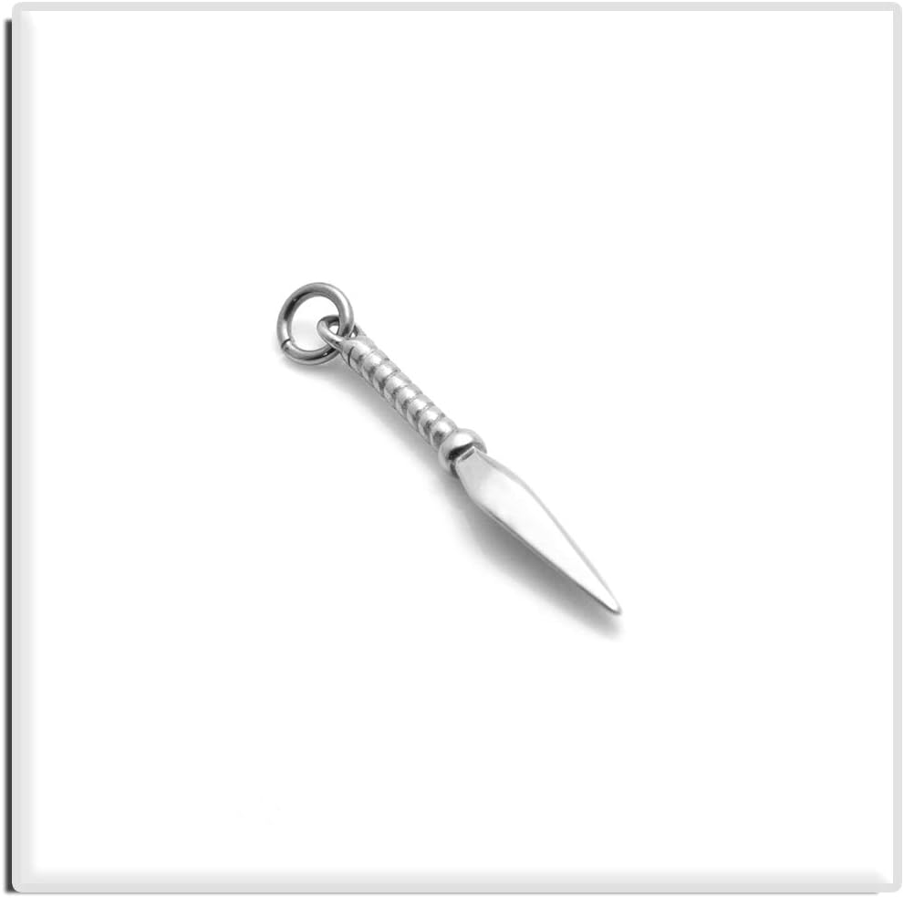Xusamss Fashion Titanium Steel Spear Pendant Necklace,22" Link Chain - Image 3