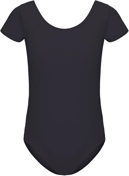 HIPPOSEUS Maillot de Ballet Danza para Niña Mangas Corta Ballet Body Leotardos Danza Clásico Gimnasia Ritmica, AM0019DX - 1