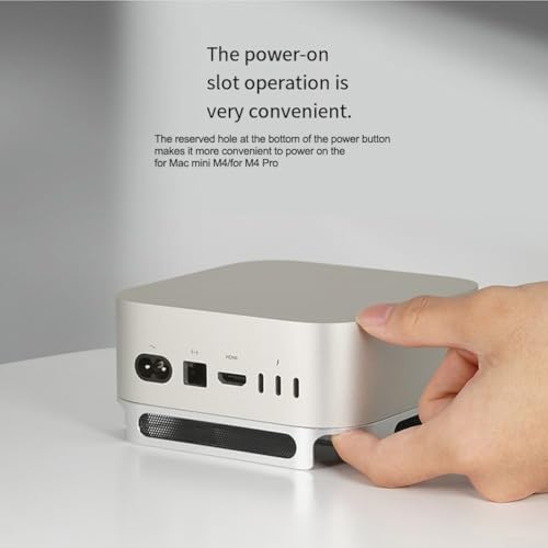 Soporte de refrigeración Mac Mini con filtro de polvo integrado y base estable 6