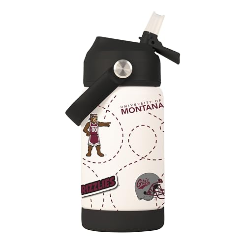 Image of Logo Brands NCAA Mascot Stainless-Steel Kids Bottle -Soft Silicone Mouthpiece, Easy To Carry, Kid-Friendly Design- Great For School & On-The-Go