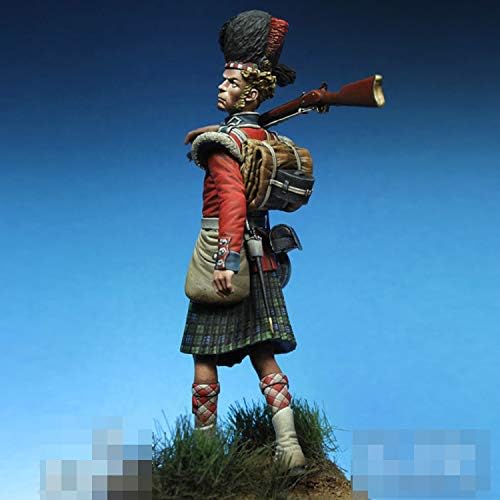 PANGCHENG 1/32 Private, 42nd Highlanders, 54mm, Resin Model Figure GK, Unassembled and unpainted kit