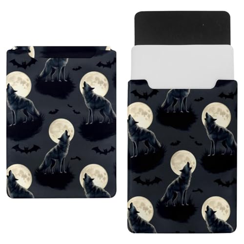 Pochette ordi loup lunaire 35,1x25,9 cm pour vos voyages