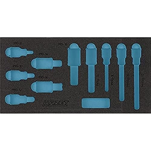 Garniture en mousse souple bi-matière Hazet anti-vibration pour outils