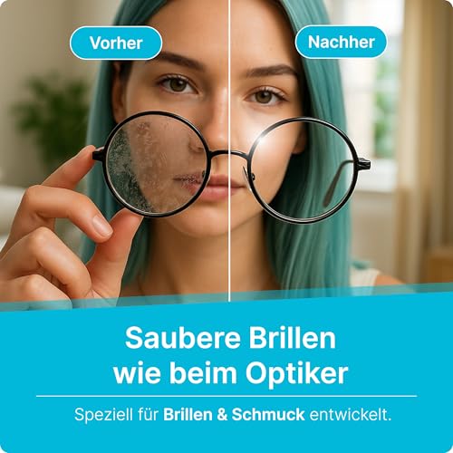 KLARBERG Ultraschallreinigungsgerät 600ml für Brille, Schmuck & Zahnschiene – Ansicht 2