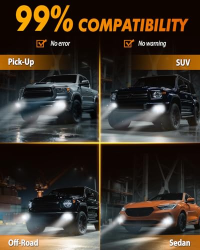 Image of Termitor 9005 9006 Turn Signal & Fog Light Combos, 150,000LM 15X Super Brighter | 6500K Cool White, 1:1 Mini Size 9005 HB3 & 9006 HB4 Turn Signal & Fog Light Combos, 85,000Hrs Long Service Life, Pack of 4