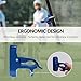 2-Pack Magnetic Golf Holder Clip for Golf Cart with Hook Design, Aluminum Alloy Golf Cart Hold with Secure Grip & Hook & Loop Strap, Golf Cart Accessories, Ideal Golf Gifts for Men - Blue