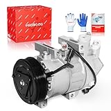 PHOBOOS A/C Compressor with Clutch Compatible with Nissan Altima 2013-2018 Gas 2.5L (SL/SV Model ONLY), Rogue 2014-2020 2.5L, Fast Cooling, Low Noise, Ref. 98664, VCS-14EC Type w/Two Plugs.