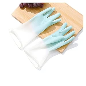 1 Set Huishoudelijke Waterdichte Handschoenen Rubber Keuken Restaurant Schotel Wassen Mitten Dunne en Licht…
