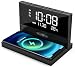 Produktbild Reflexion ACW2188 Wireless Charger, Smartphone Ladestation, Wecker mit kabellosem Ladegerät, Großes Display für Uhrzeit, Datum und Temperatur, 2 Weckzeiten, Nachtlicht, USB Ladefunktion