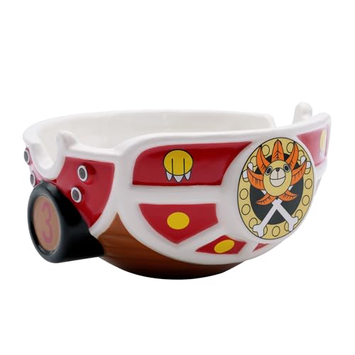 Abysse America, Ciotola 3D One Piece Thousand Sunny, 500Ml, Dolomite - 3