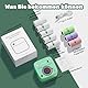LX-D2 Mini Drucker, Tragbarer Thermodrucker, Bluetooth-Aufkleberdrucker mit 8 Rollen Aufklebern, kompatibel mit Smartphones und Tablets zum Lernen, Bilder, Quittungen, to-Do-Listen (Grüne Kamera)