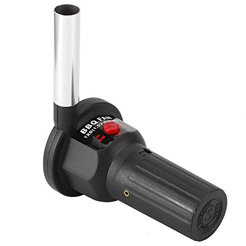 Focket Ventilador de Estufa de Leña, Ventilador de Operación Silenciosa de Mano con Batería para Estufa de Leña, Ventiladores de Chimenea con Tubo de Viento para Barbacoa, Camping, Chimenea, de,